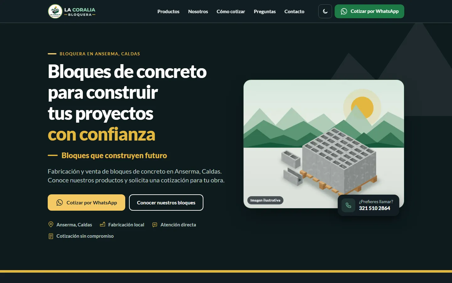 Pantalla de La Coralia Bloquera
