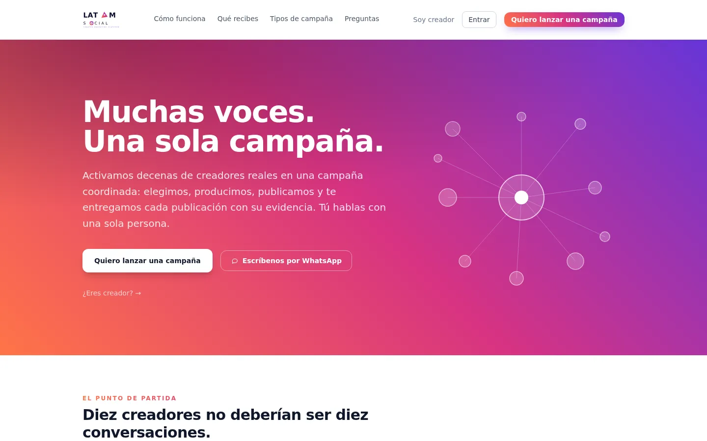 Muchas voces, una sola campaña