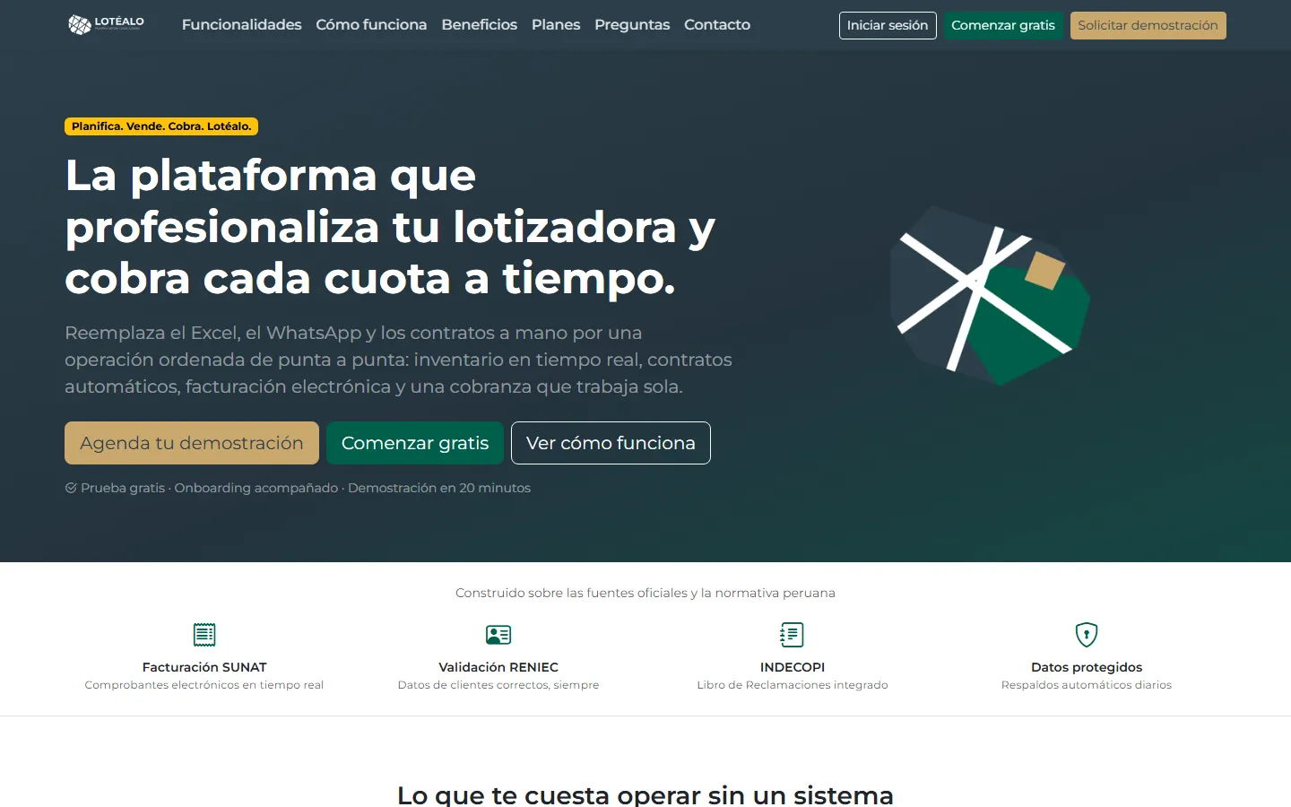 Planifica. Vende. Cobra.